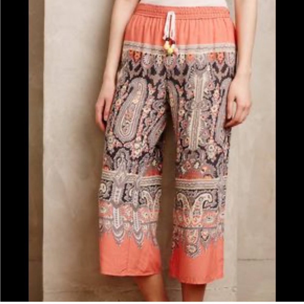 Anthropologie Eloise paisley lounge pants